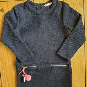 Girls Blue Billiblush Size 4 Long Sleeve Dress